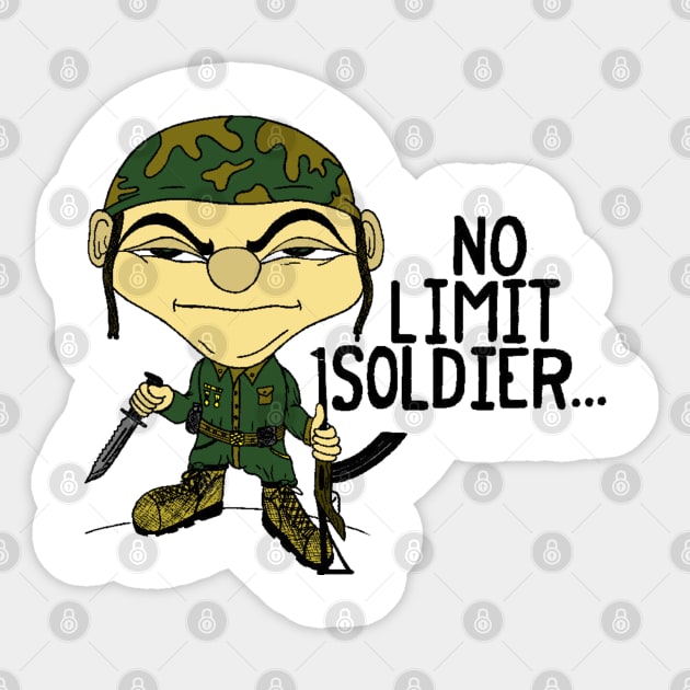 Thug Life Soldier Sticker by salesgod